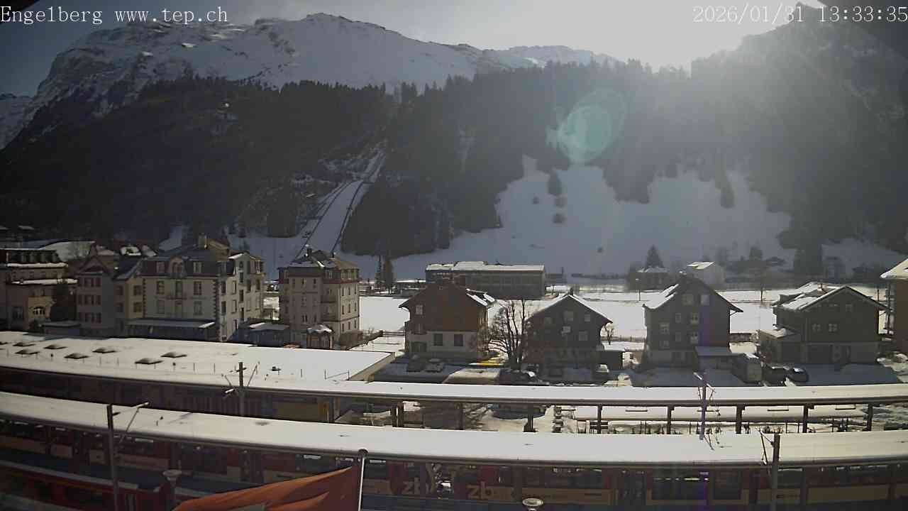 Archiv Foto Webcam Engelberg: Bahnhof