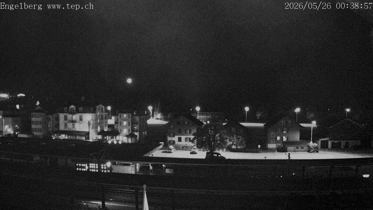 Archived image Webcam Engelberg: Train Station