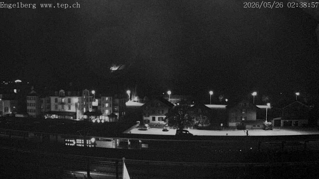 Archived image Webcam Engelberg: Train Station