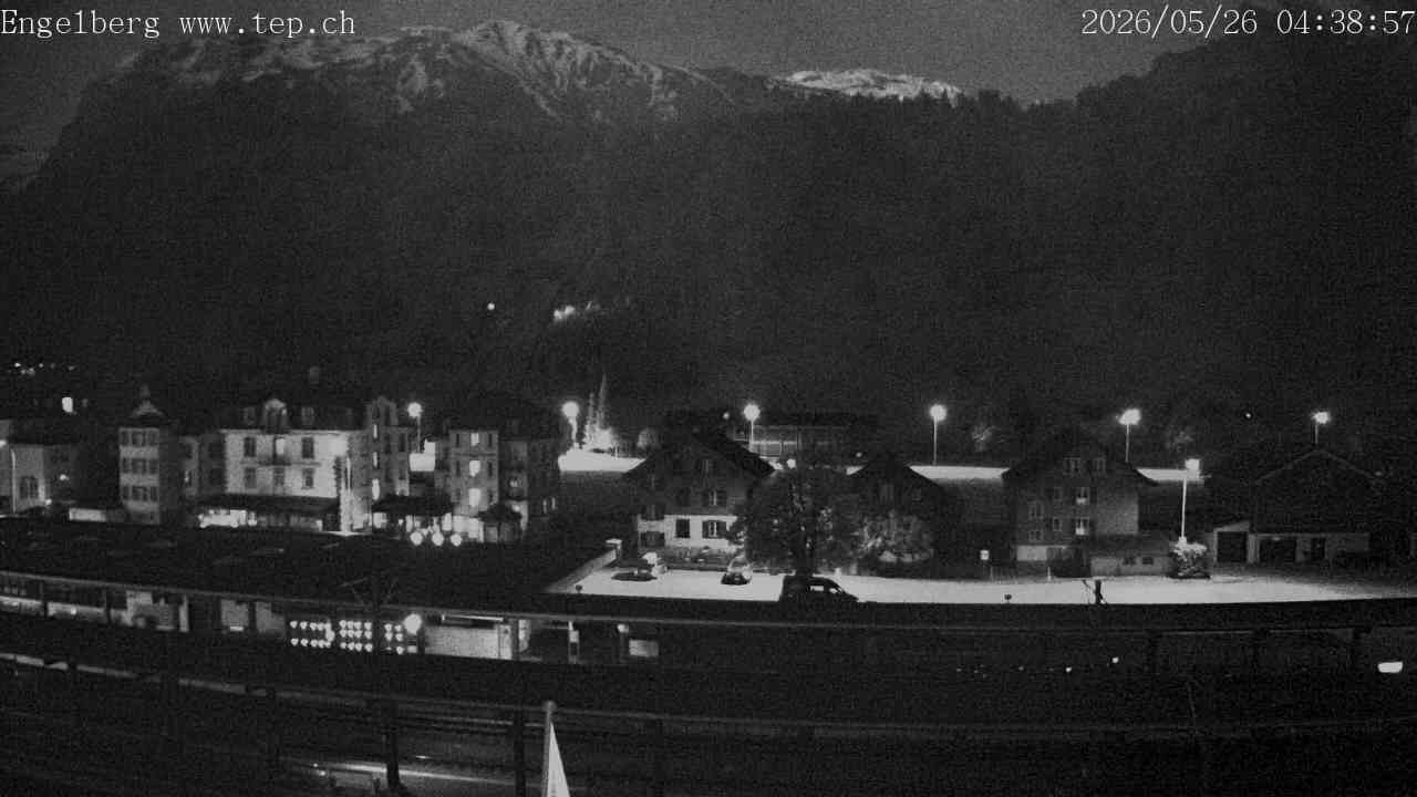 Archived image Webcam Engelberg: Train Station