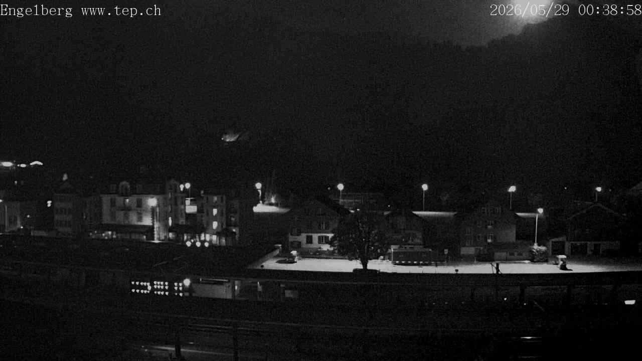 Archived image Webcam Engelberg: Train Station