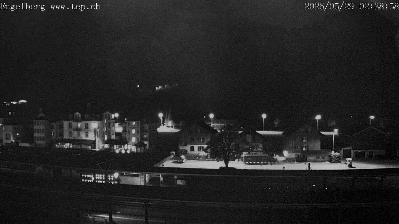 Archived image Webcam Engelberg: Train Station