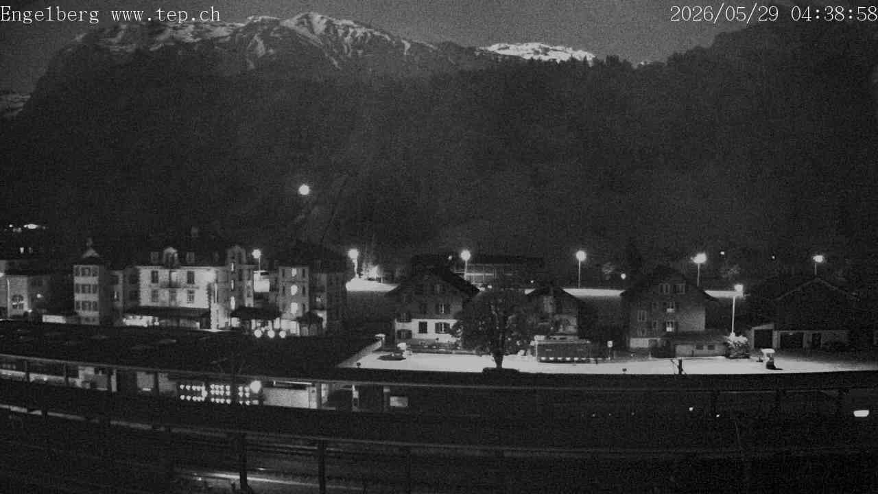 Archived image Webcam Engelberg: Train Station