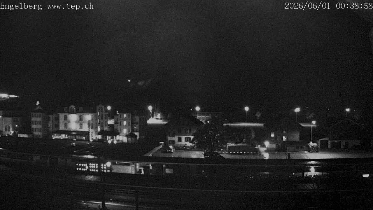 Archived image Webcam Engelberg: Train Station