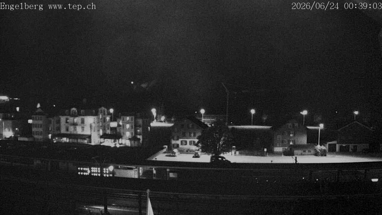 Archived image Webcam Engelberg: Train Station