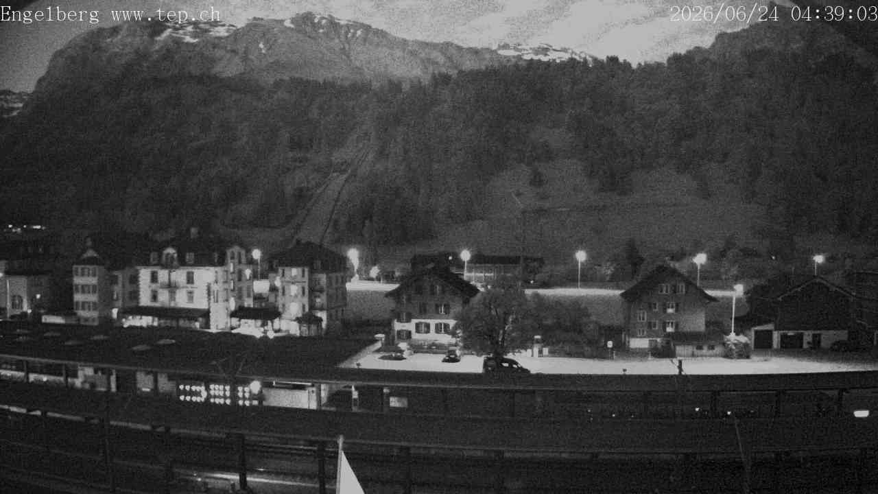 Archived image Webcam Engelberg: Train Station