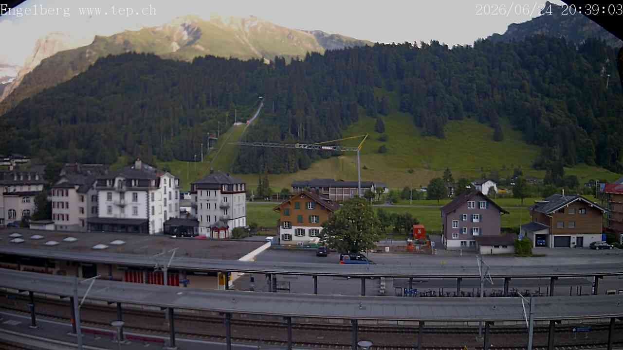 Archived image Webcam Engelberg: Train Station