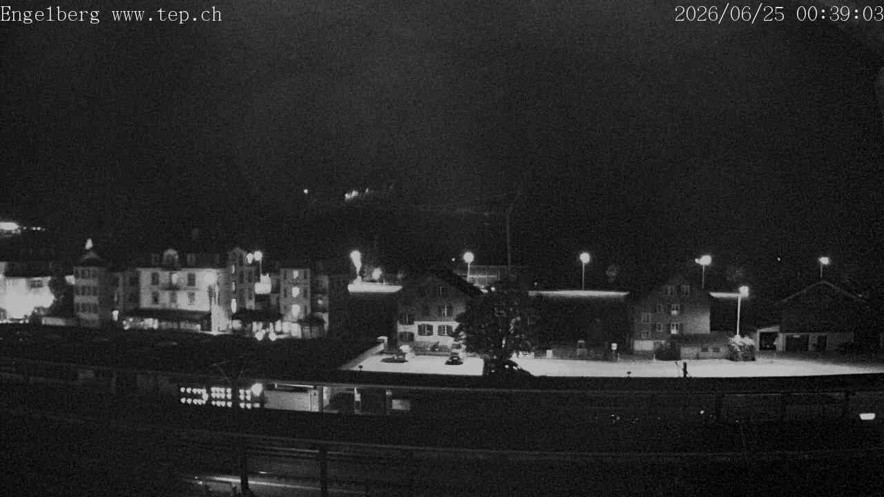 Archived image Webcam Engelberg: Train Station