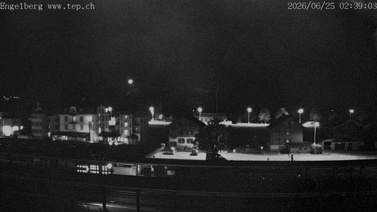 Archived image Webcam Engelberg: Train Station