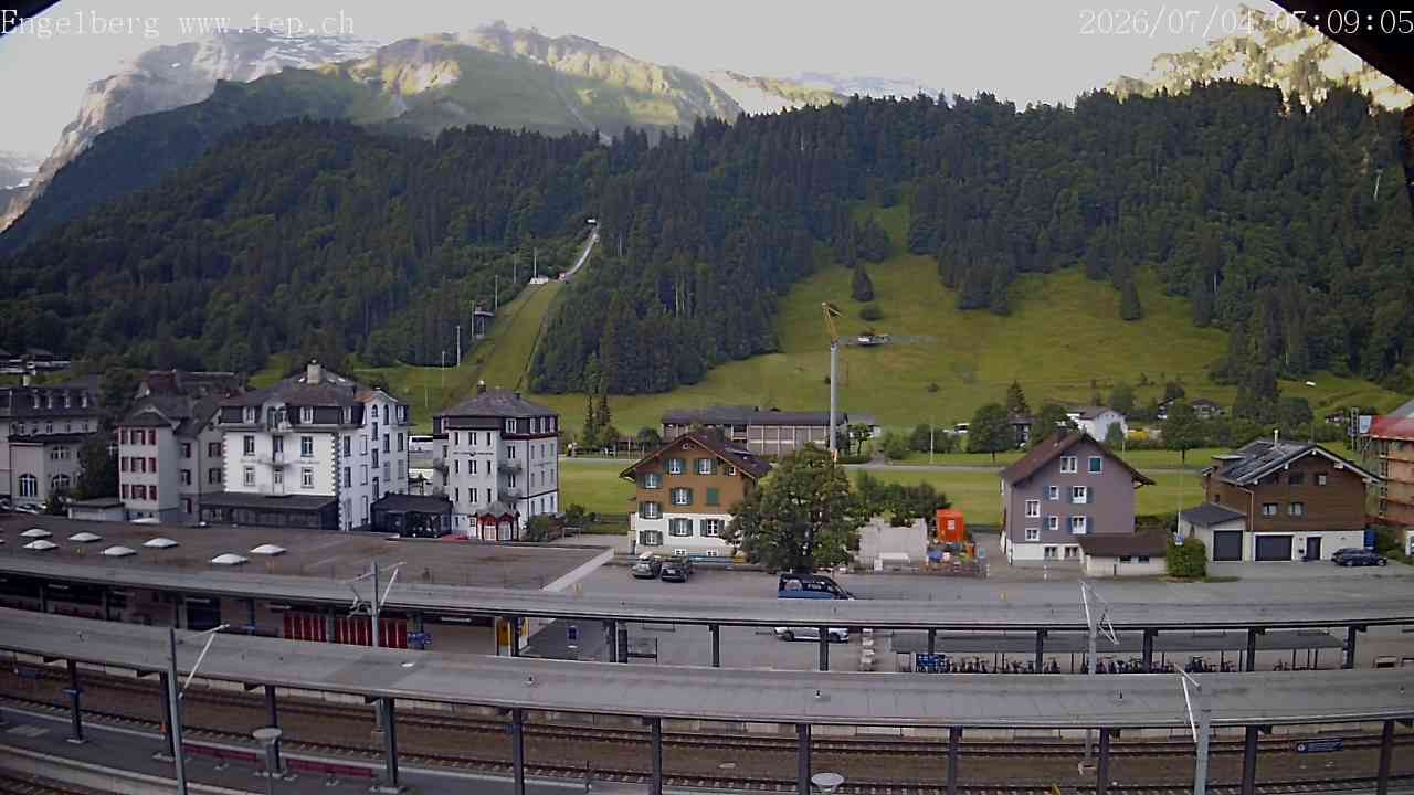 Archiv Foto Webcam Engelberg: Bahnhof