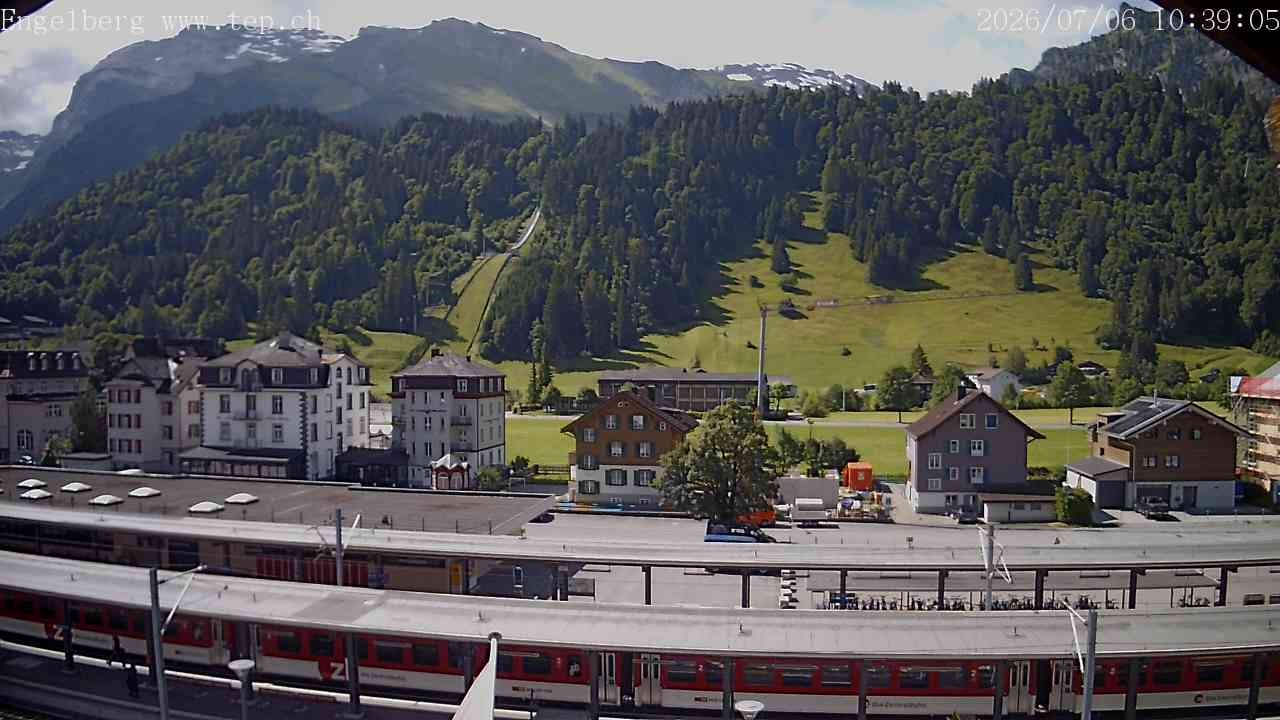 Archiv Foto Webcam Engelberg: Bahnhof