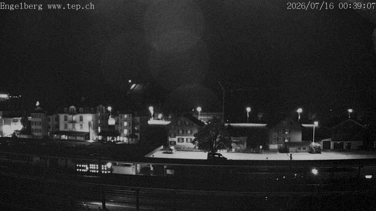 Archived image Webcam Engelberg: Train Station
