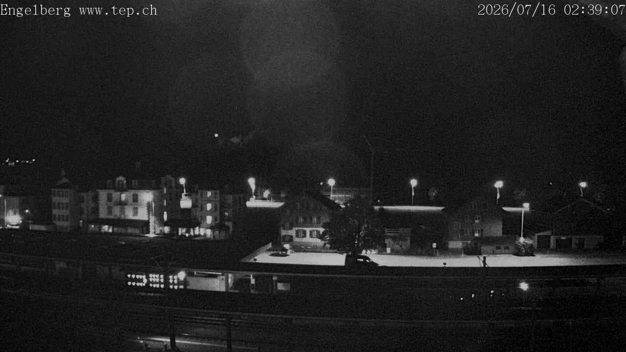 Archived image Webcam Engelberg: Train Station