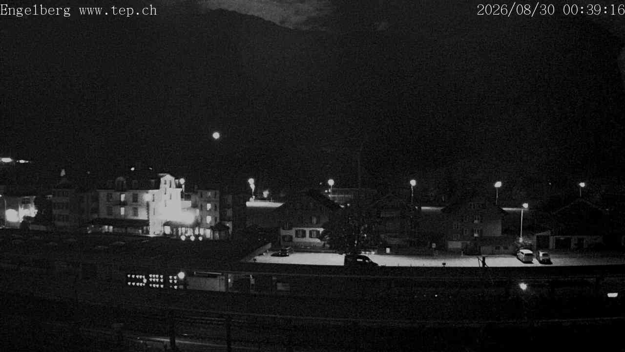 Archived image Webcam Engelberg: Train Station