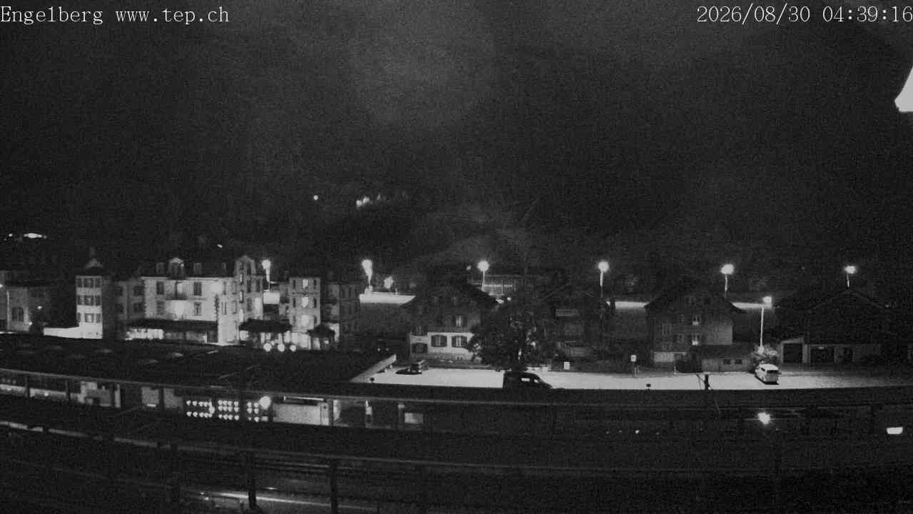 Archived image Webcam Engelberg: Train Station