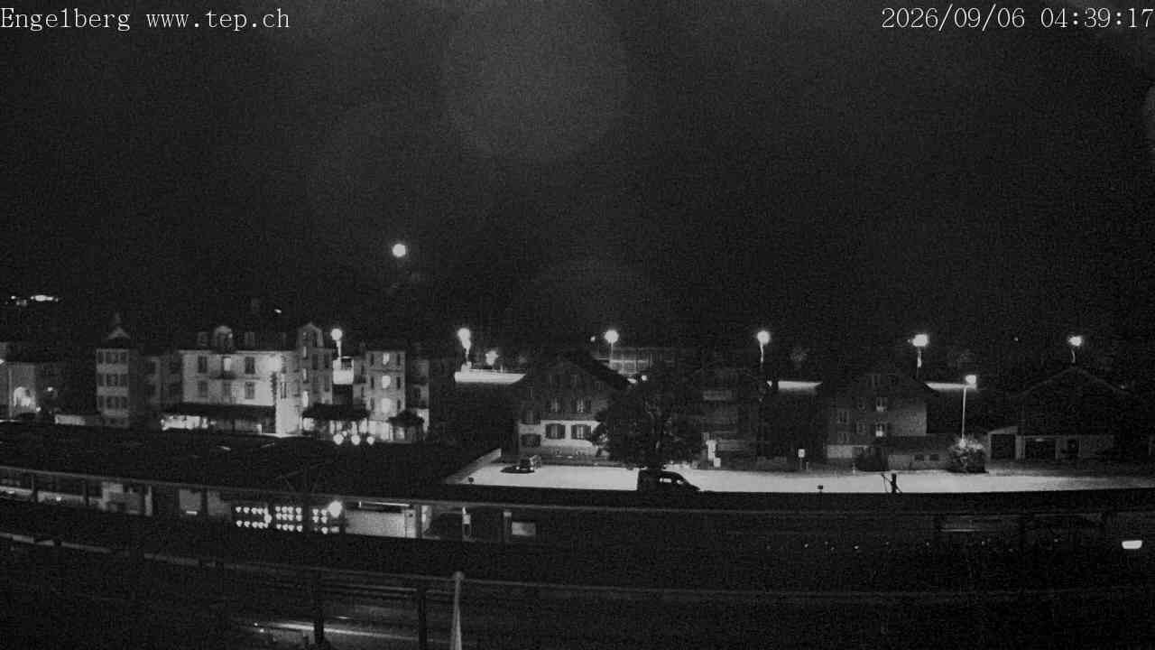 Archived image Webcam Engelberg: Train Station
