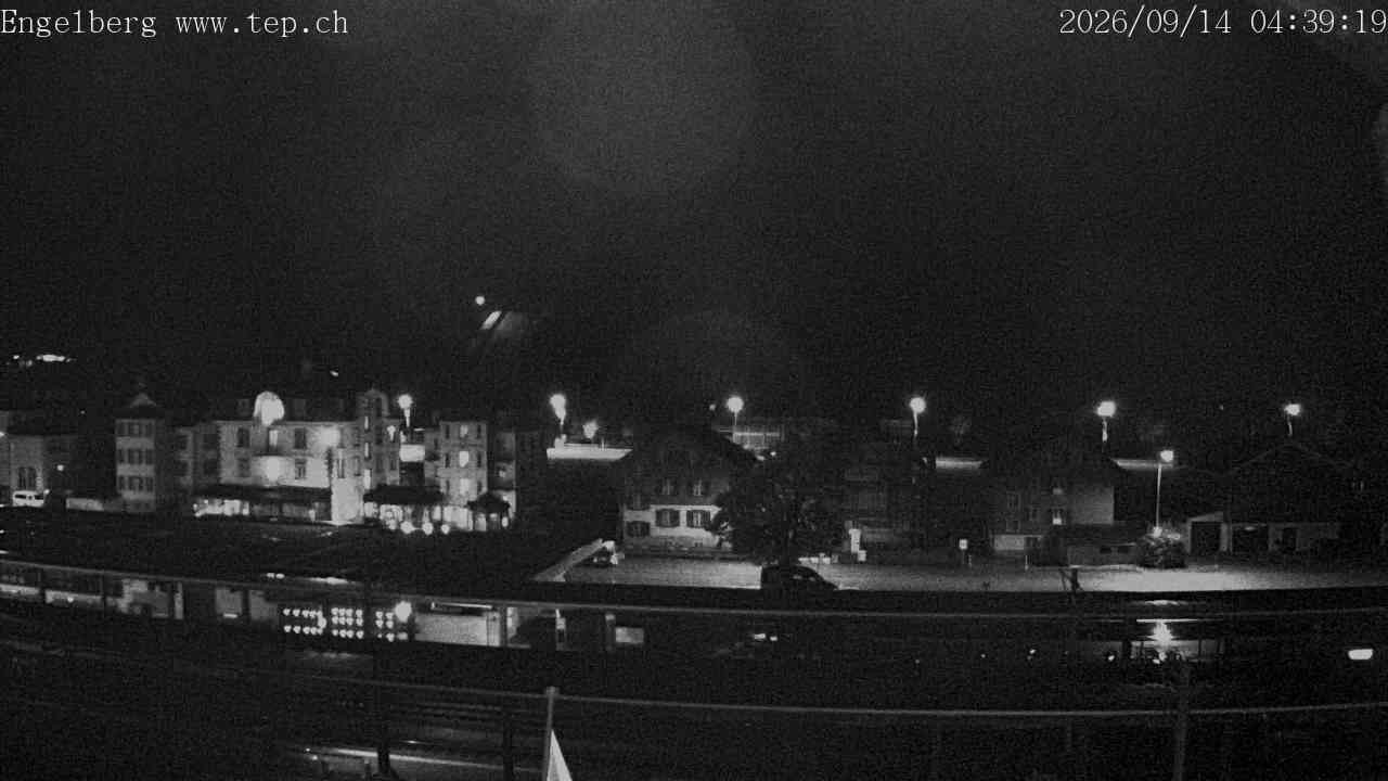 Archived image Webcam Engelberg: Train Station