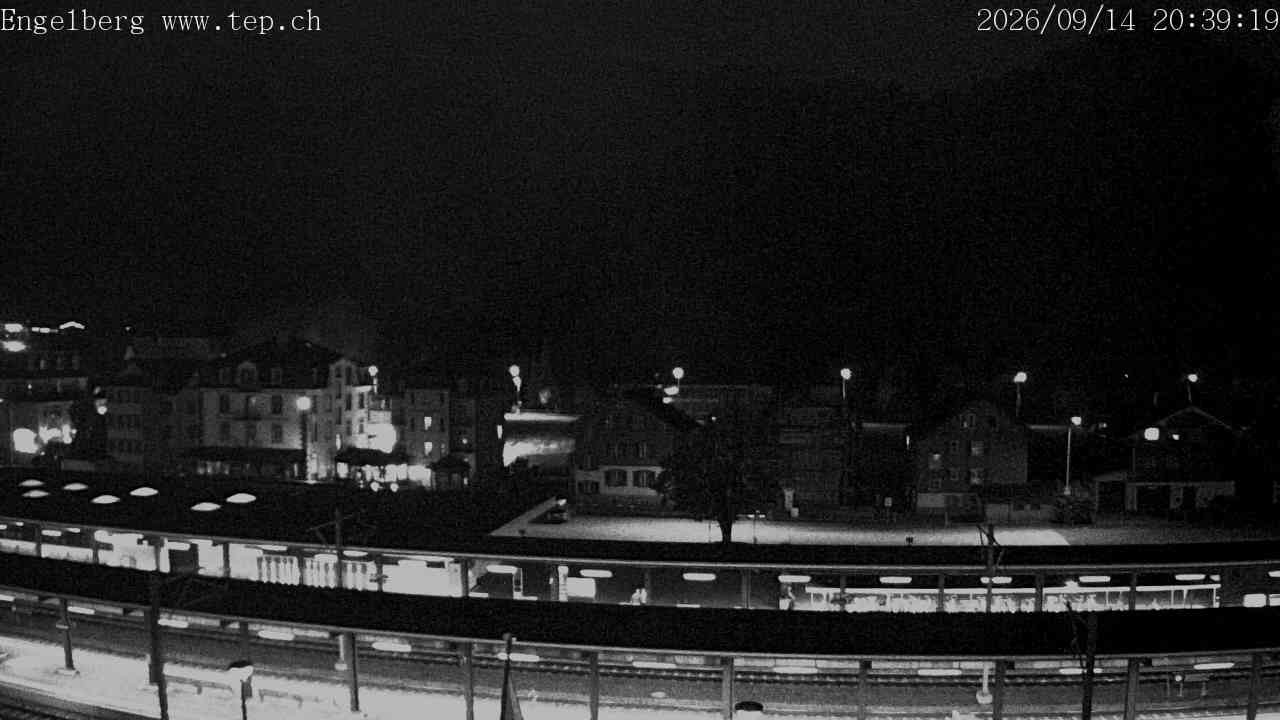 Archived image Webcam Engelberg: Train Station