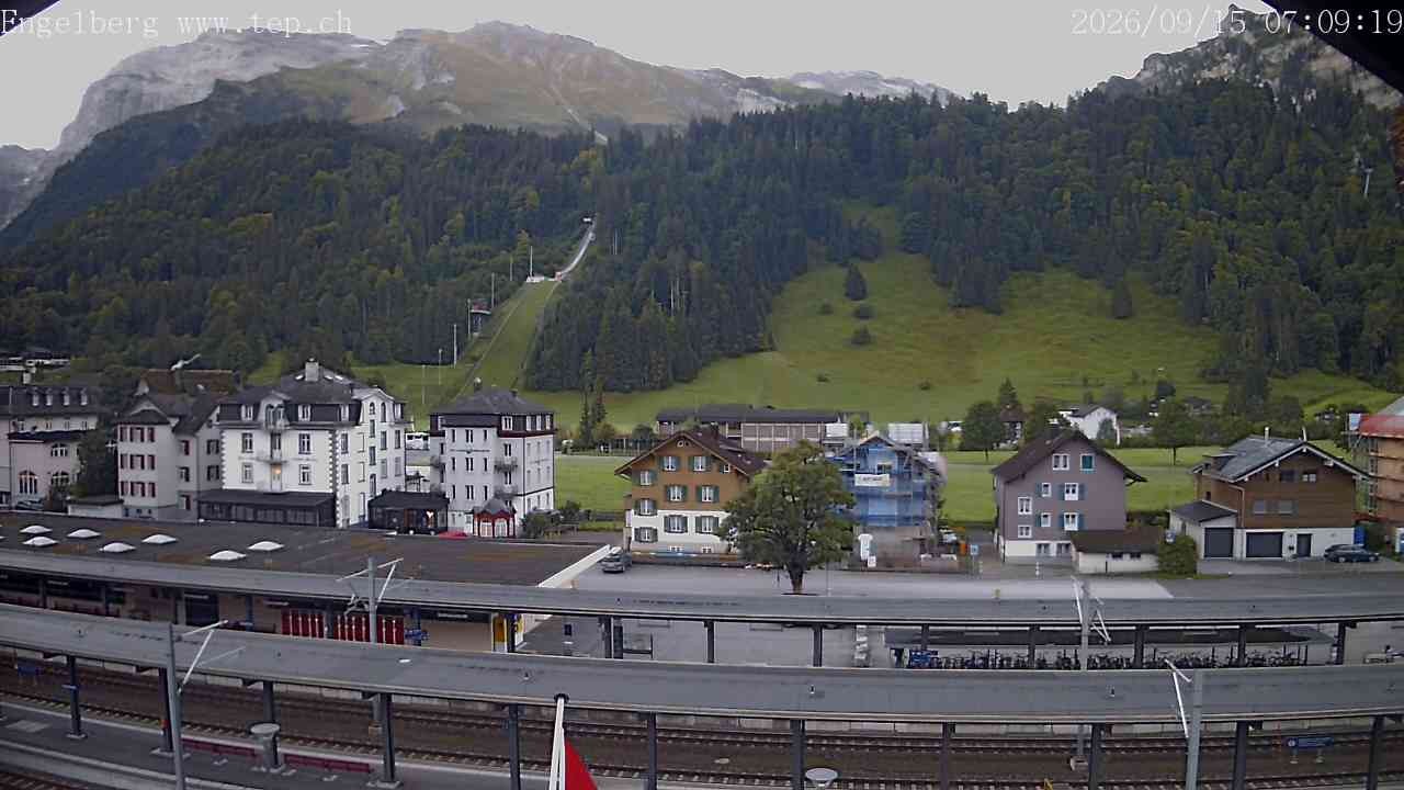Archived image Webcam Engelberg: Train Station