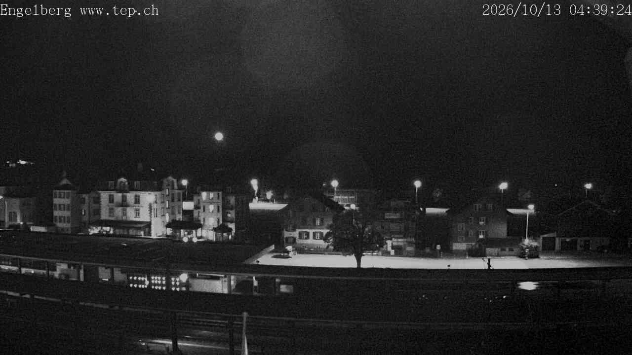 Archived image Webcam Engelberg: Train Station