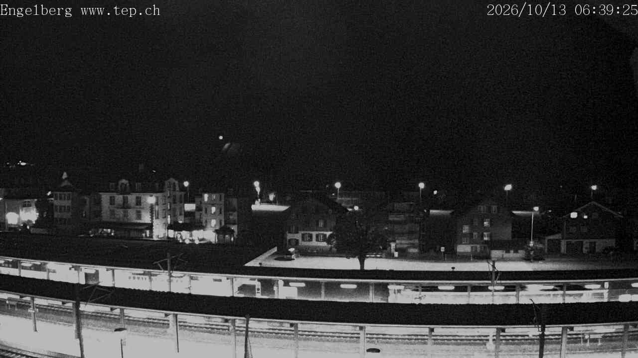 Archived image Webcam Engelberg: Train Station