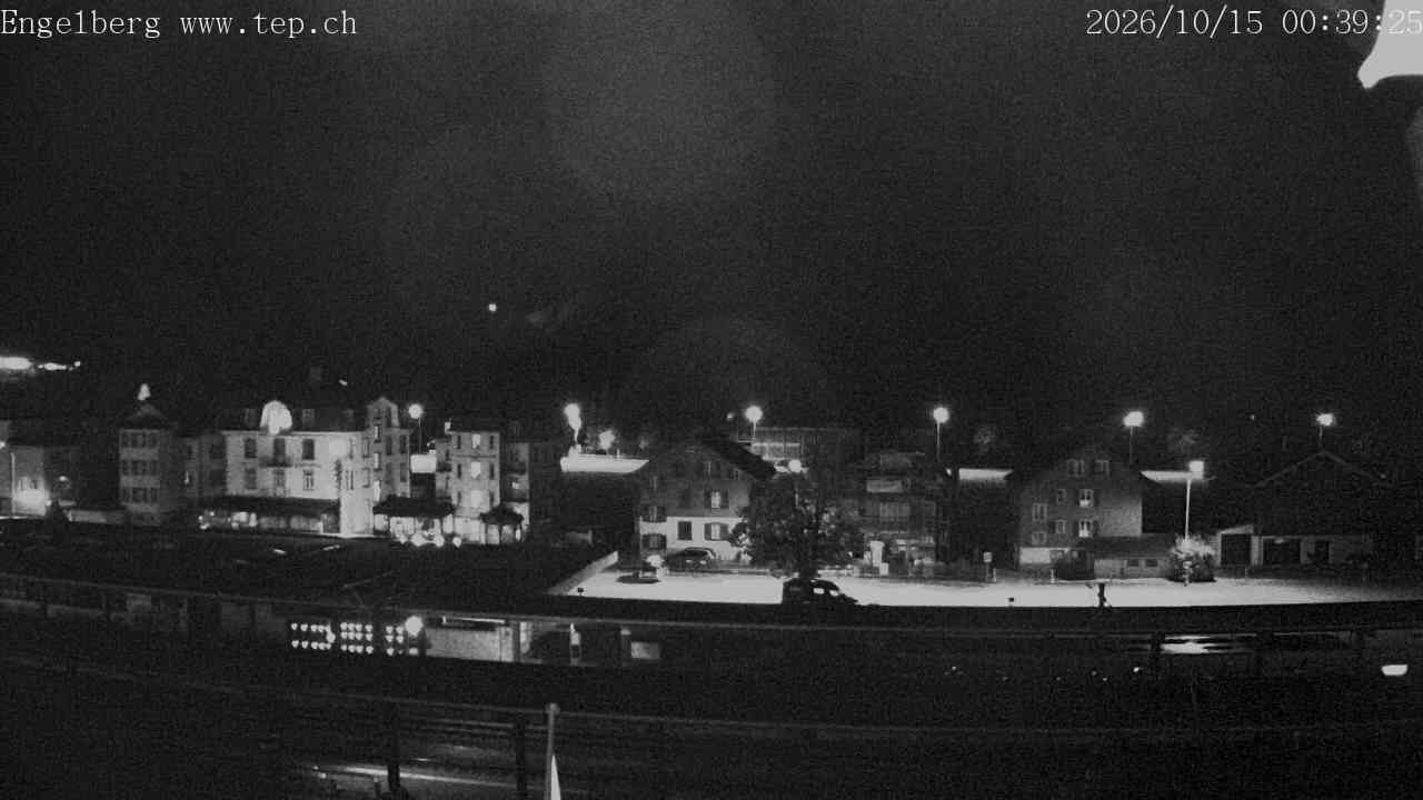 Archived image Webcam Engelberg: Train Station