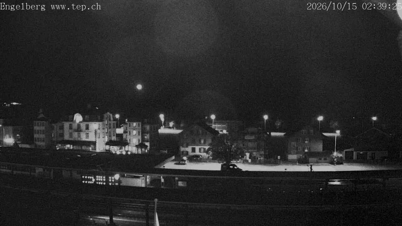 Archived image Webcam Engelberg: Train Station