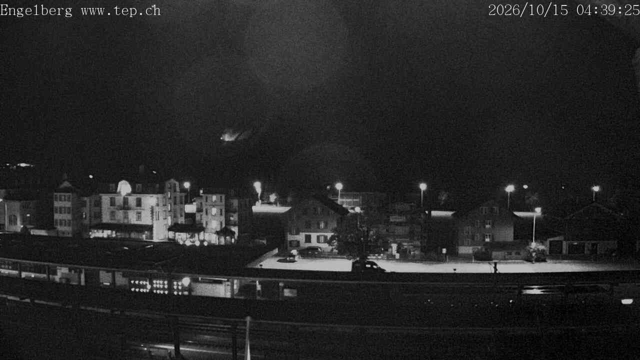 Archived image Webcam Engelberg: Train Station