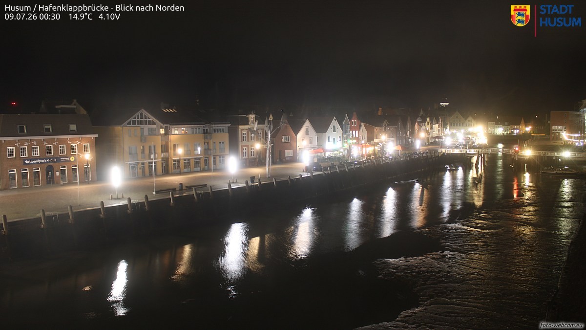 Archiv Foto Webcam Husumer Binnenhafen