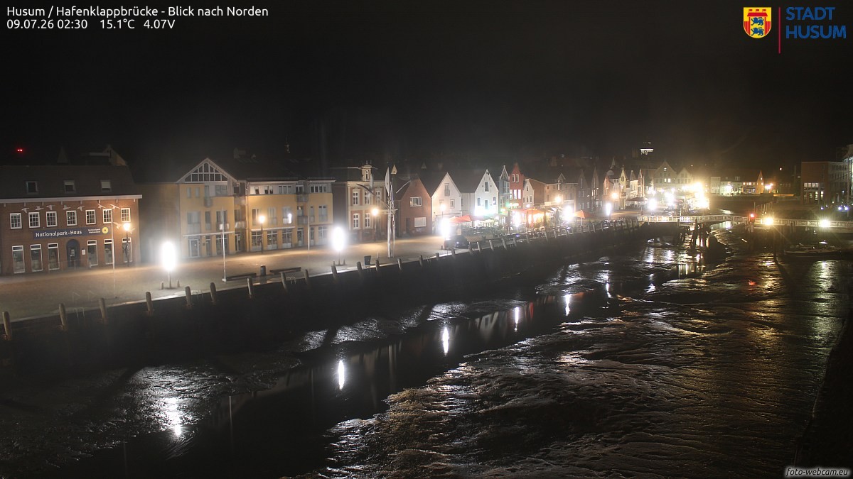 Archiv Foto Webcam Husumer Binnenhafen