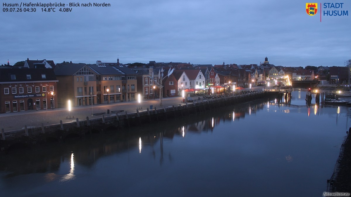 Archiv Foto Webcam Husumer Binnenhafen