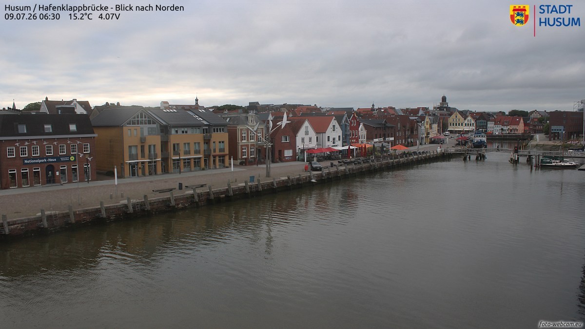Archiv Foto Webcam Husumer Binnenhafen