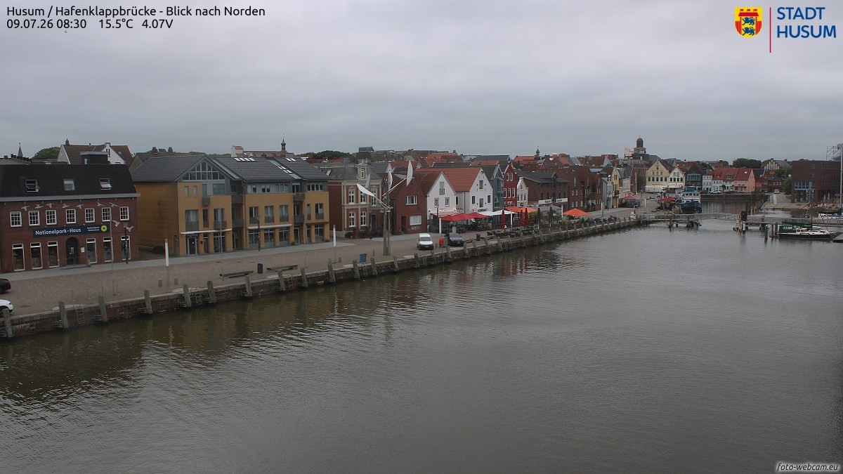Archiv Foto Webcam Husumer Binnenhafen