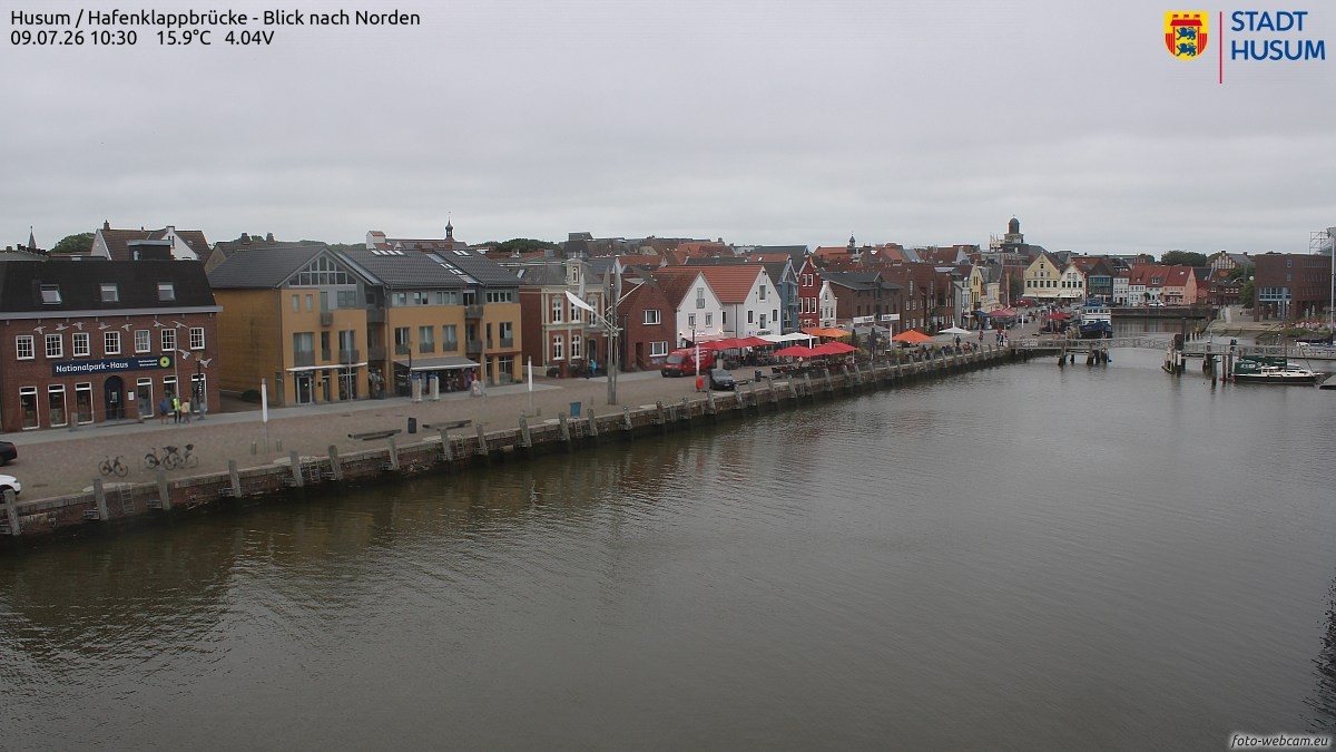 Archiv Foto Webcam Husumer Binnenhafen