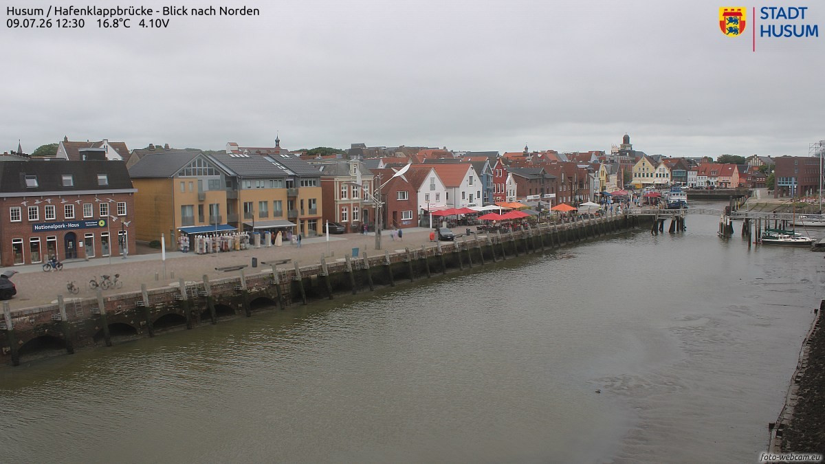 Archiv Foto Webcam Husumer Binnenhafen