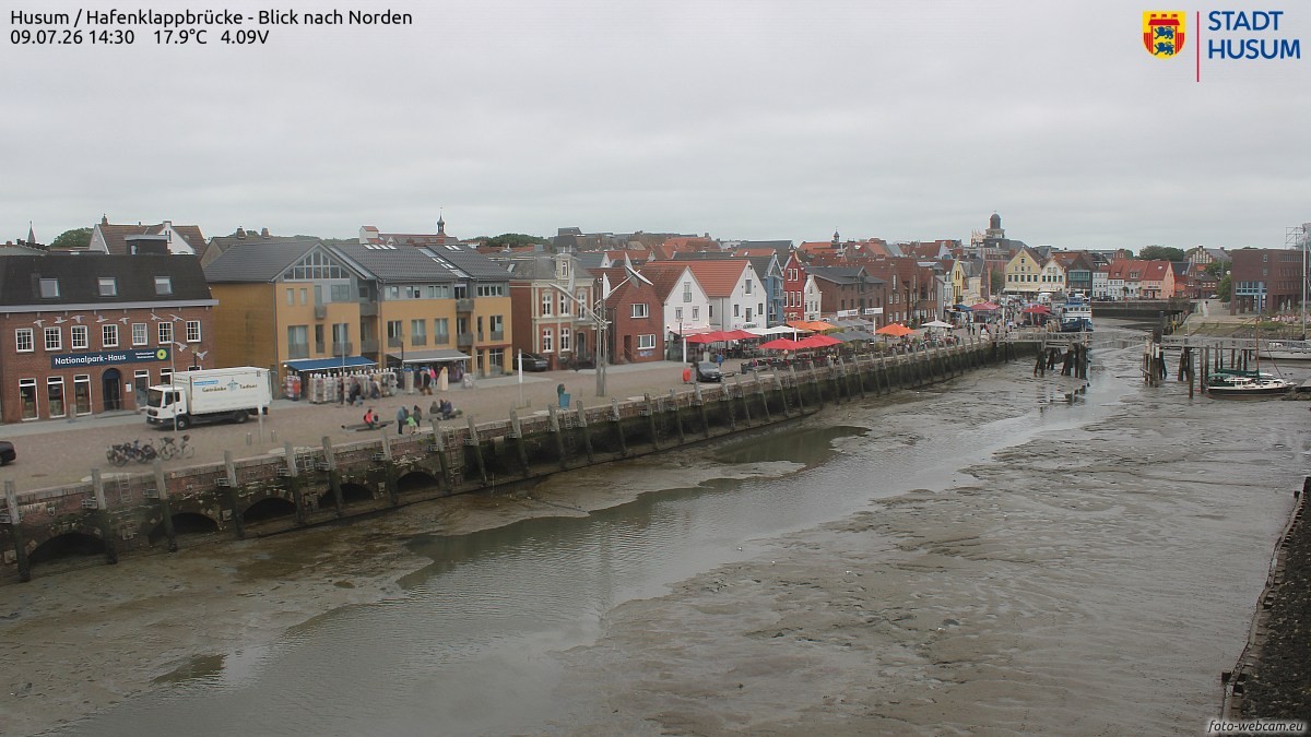 Archiv Foto Webcam Husumer Binnenhafen