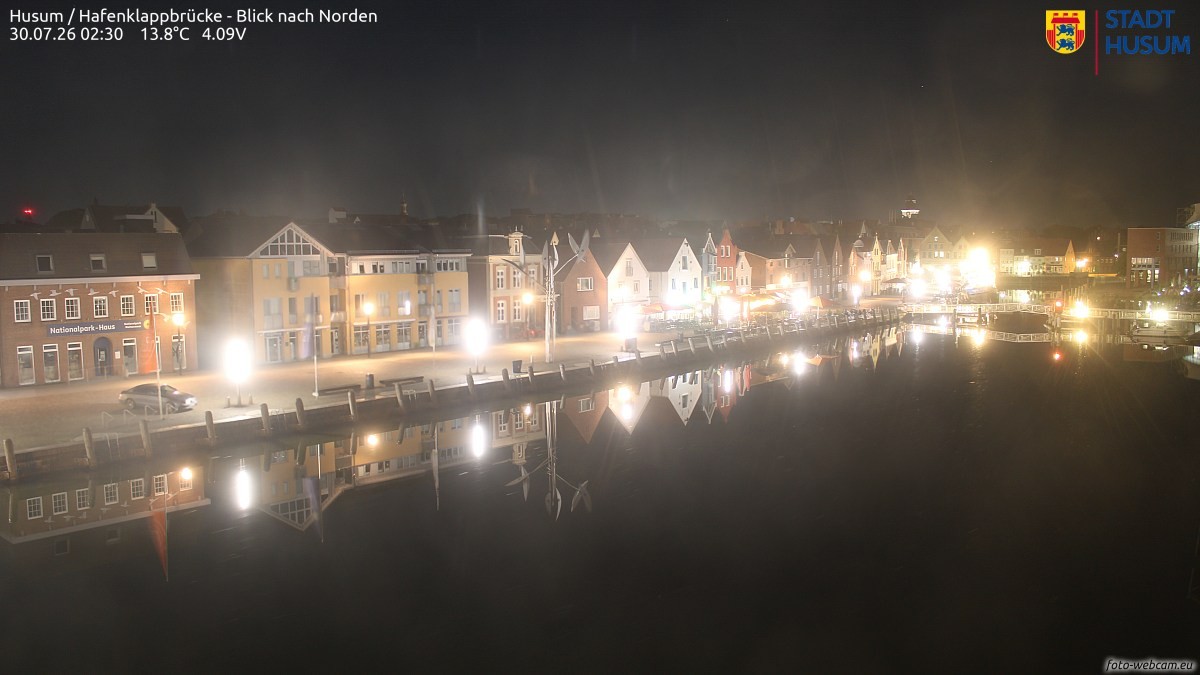 Archiv Foto Webcam Husumer Binnenhafen