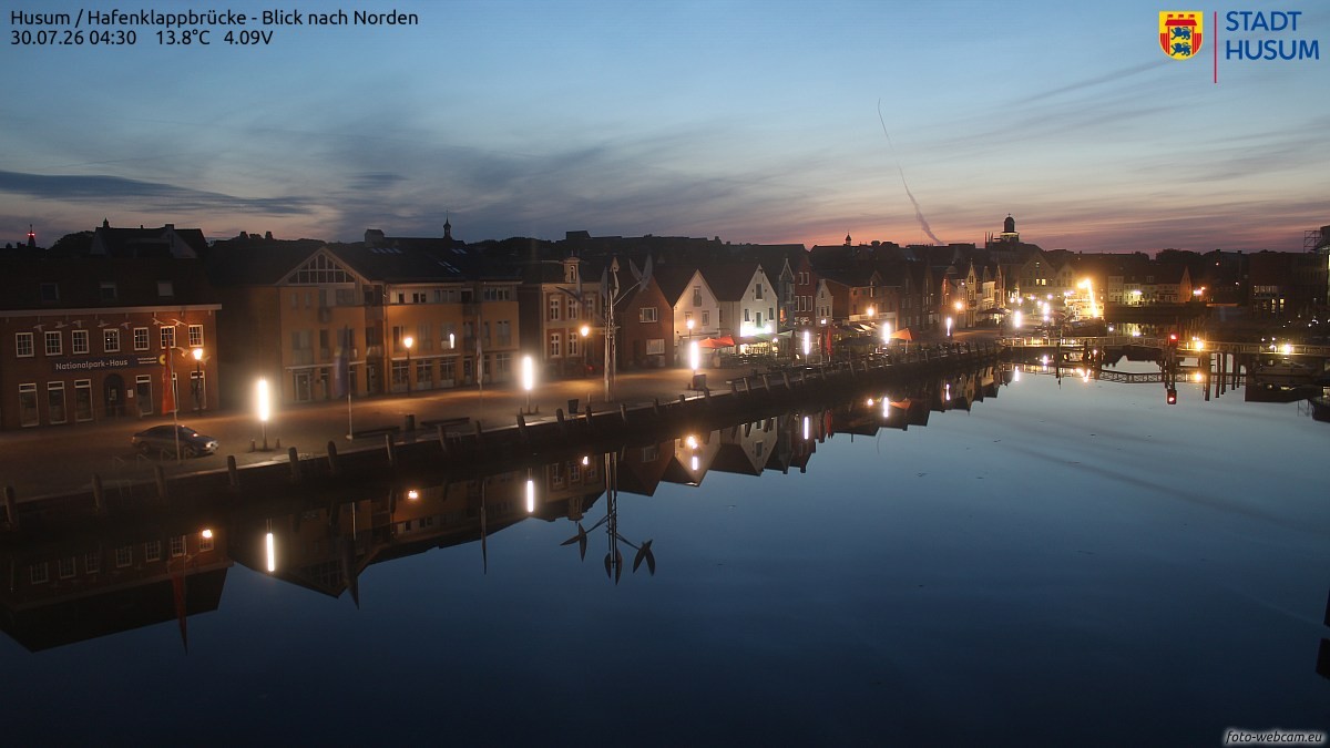 Archiv Foto Webcam Husumer Binnenhafen