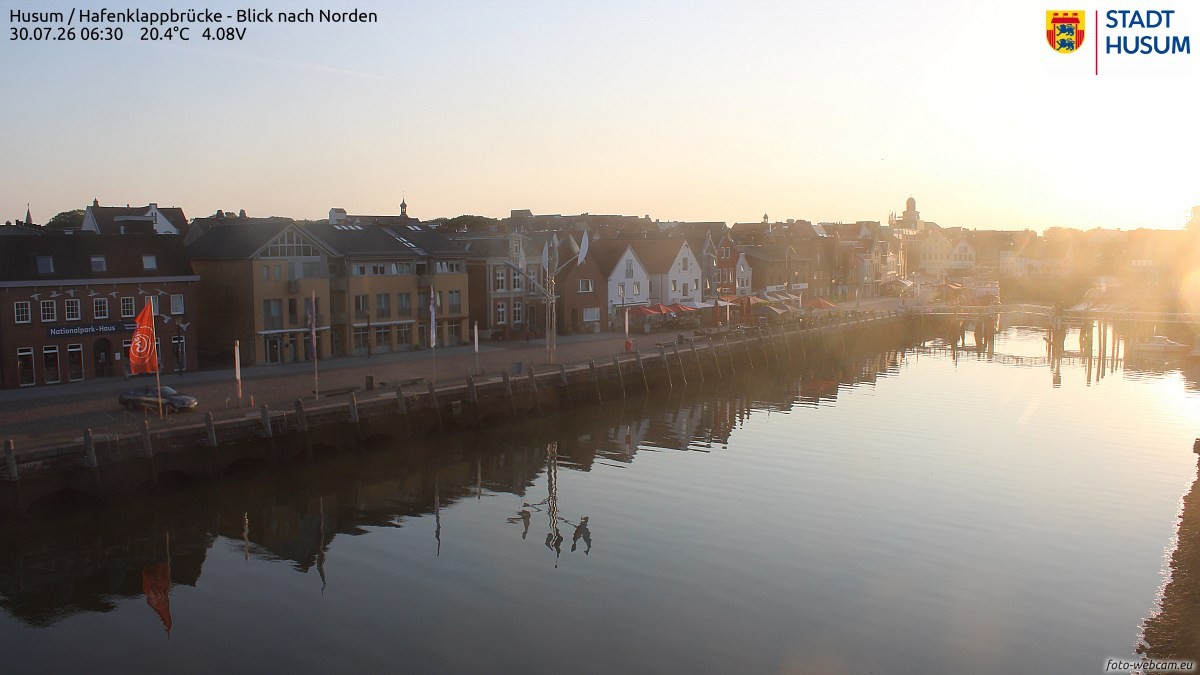 Archiv Foto Webcam Husumer Binnenhafen