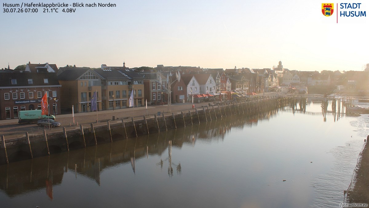 Archiv Foto Webcam Husumer Binnenhafen