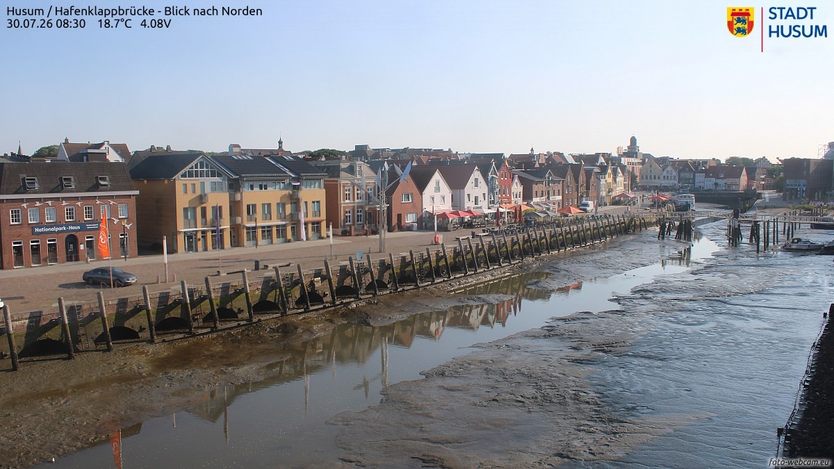 Archiv Foto Webcam Husumer Binnenhafen