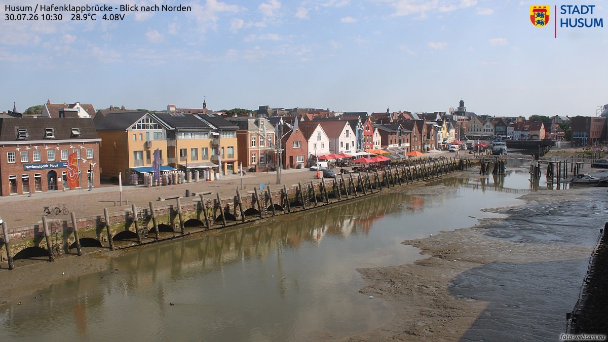 Archiv Foto Webcam Husumer Binnenhafen