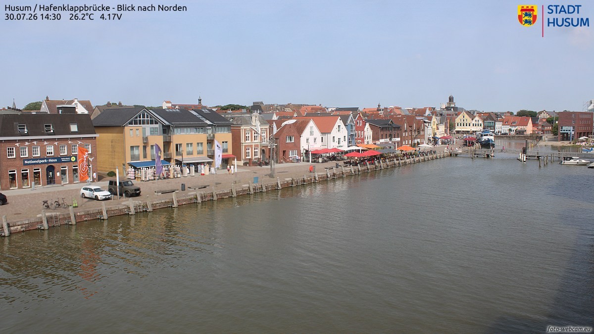 Archiv Foto Webcam Husumer Binnenhafen
