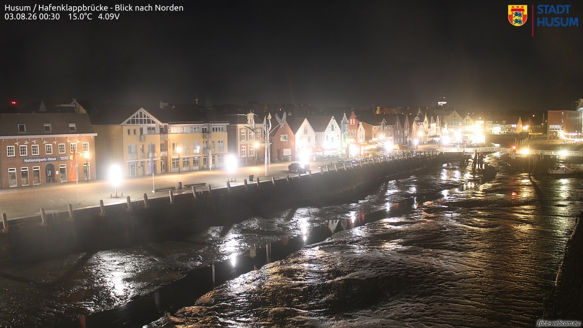 Archiv Foto Webcam Husumer Binnenhafen