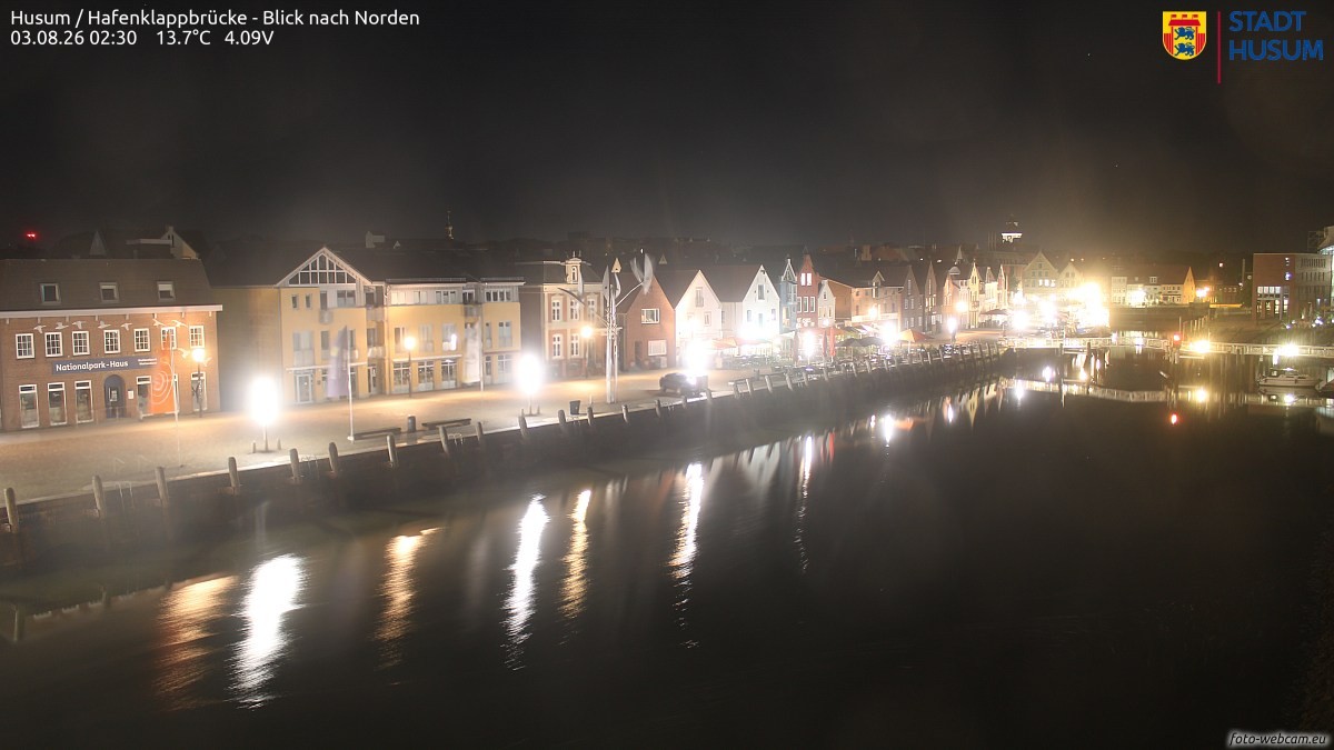 Archiv Foto Webcam Husumer Binnenhafen