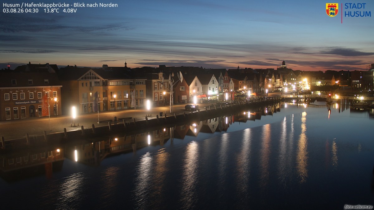 Archiv Foto Webcam Husumer Binnenhafen