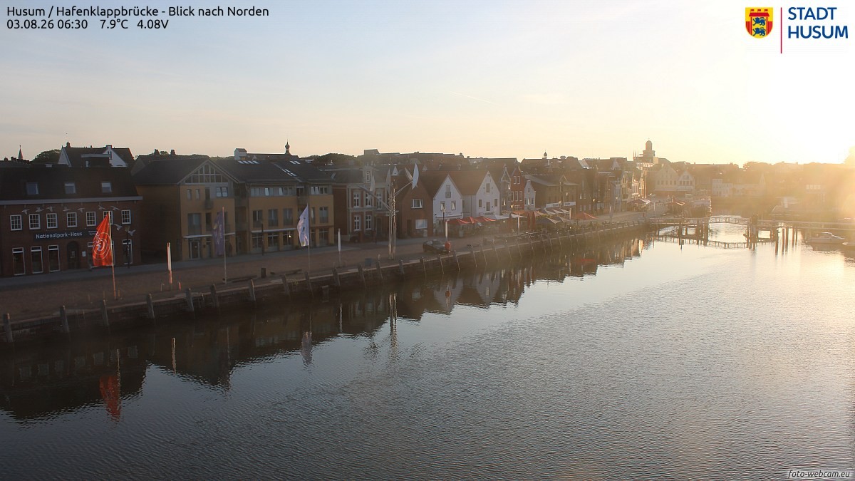 Archiv Foto Webcam Husumer Binnenhafen