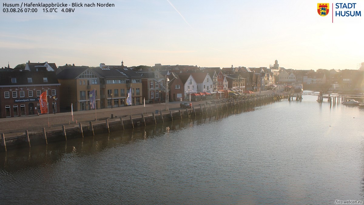 Archiv Foto Webcam Husumer Binnenhafen