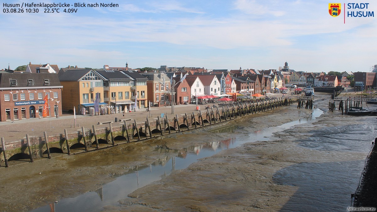 Archiv Foto Webcam Husumer Binnenhafen
