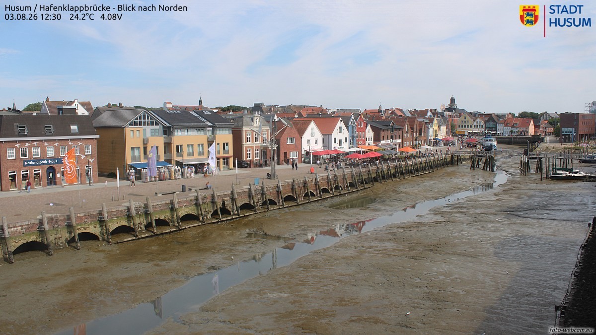 Archiv Foto Webcam Husumer Binnenhafen